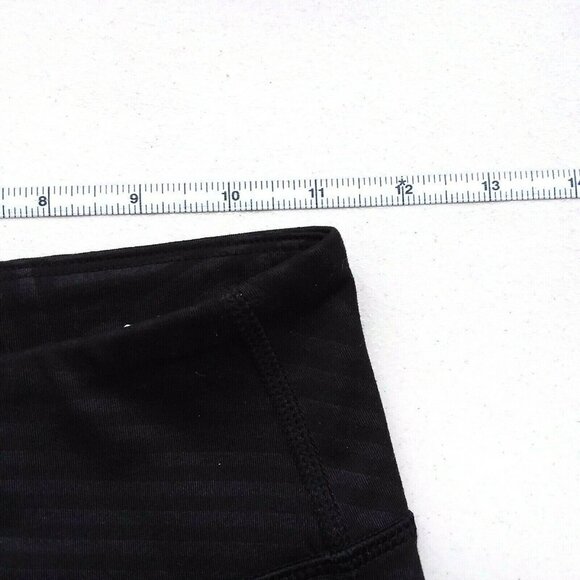 Old Navy Active Go-Dry Girl's Black Mesh Trim Performance Leggings - Picture 6 of 10